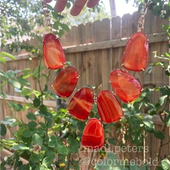 Kendra Scott Harlow Necklace in Carnelian - Picture 4 of 5